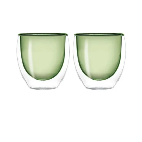 Easy Life, Espressotassen-Set Easy Life Grün Glas - Espressotassen-Set
