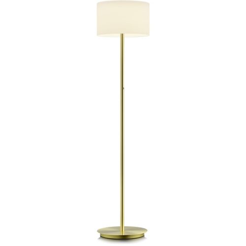 Designer-Stehlampe Bankamp Grazia Messing matt H 147 cm - LED - Lichtfarbe: Extra warmweiss - Material: Messing/Glas - Designer-Stehlampe- LED