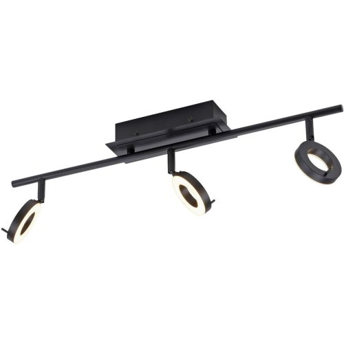 Deckenlampe Silena Grau Aluminium 8 cm 11 cm - Farbe: anthrazit - LED - Lichtfarbe: Warmweiss - Deckenlampe- LED Energiesparlampe