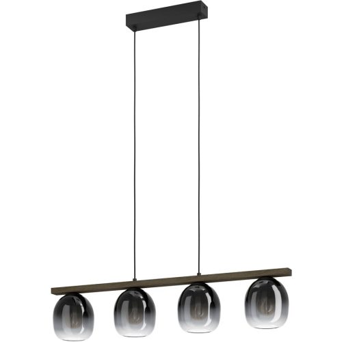 Eglo Pendellampe Filago Braun/Schwarz Stahl/Holz 14.5 cm 110 cm - Material: Holz/Stahl - Pendellampe