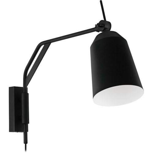 Eglo Wandlampe Loreto Schwarz/Weiss Stahl 14 cm 36.5 cm - Wandlampe
