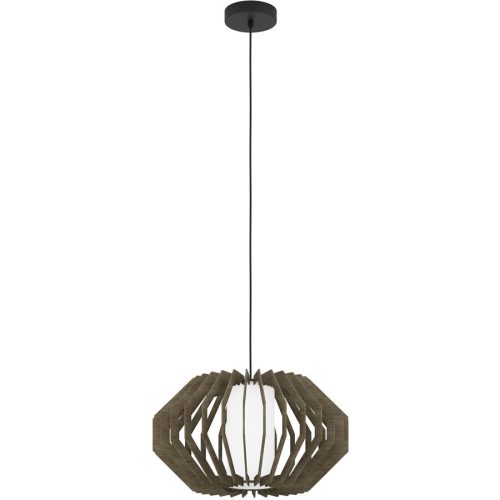 Eglo Pendellampe Rusticaria Schwarz Stahl 45 cm 110 cm - Pendellampe