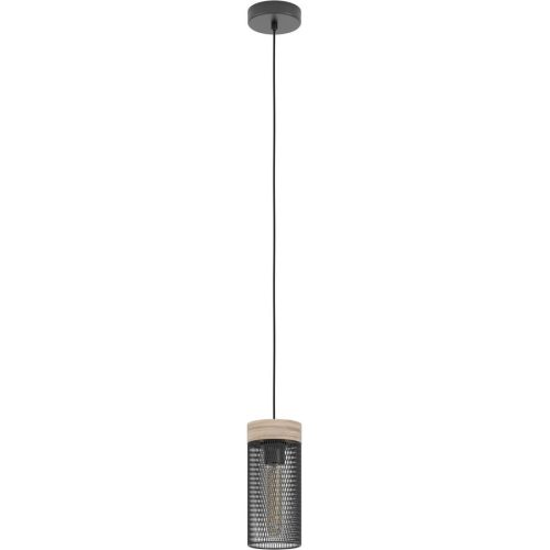 Eglo Pendellampe Kilnsdale Braun/Schwarz Stahl/Holz 11 cm 110 cm - Material: Holz/Stahl - Pendellampe