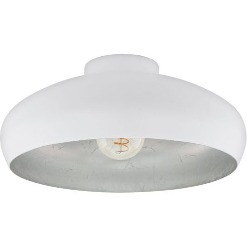 Eglo Deckenlampe Mogano Silber/Weiss Stahl 40 cm 17 cm - Farbe: weiss/silber - Deckenlampe