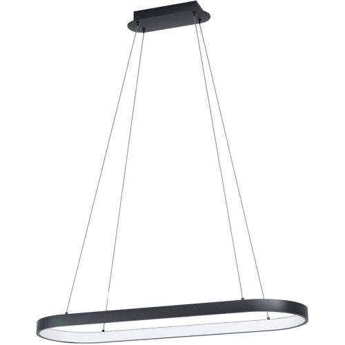 Eglo Pendellampe Codriales Schwarz Stahl 30 cm 110 cm - LED - Lichtfarbe: Warmweiss - Pendellampe- LED Energiesparlampe