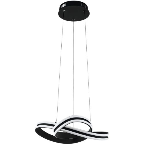 Eglo Pendellampe Corredera Schwarz Stahl 50 cm 120 cm - LED - Lichtfarbe: Warmweiss - Pendellampe- LED Energiesparlampe