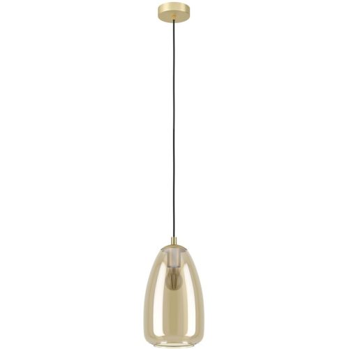 Eglo Pendellampe Alobrase Stahl 20 cm 110 cm - Farbe: messing - Pendellampe