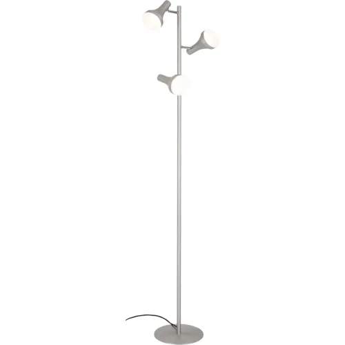 LIVIQUE, Stehlampe Dea Grau Metall 26 cm 160 cm - Stehlampe