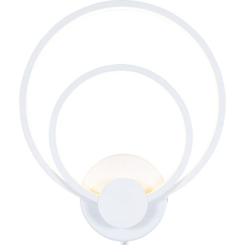 Wandlampe Aras Weiss Kunststoff/Metall 26 cm 30 cm - LED - Lichtfarbe: Extra warmweiss - Material: Metall/Kunststoff - Wandlampe- LED Energiesparlampe