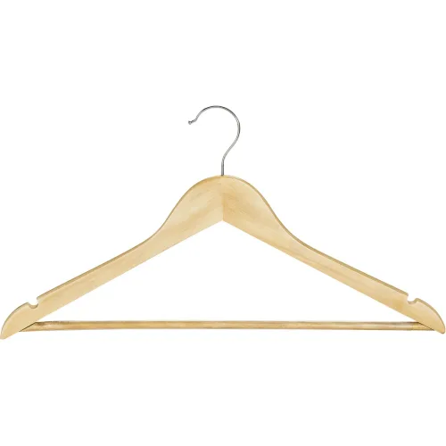 LIVIQUE, Kleiderbügel-Set Enzo Holz 44.5 cm 23 cm - Farbe: natur - Material: Eukalyptus - Kleiderbügel-Set