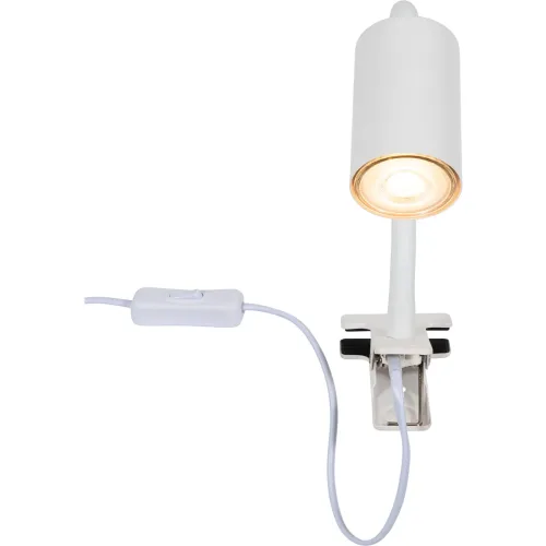 LIVIQUE, Bürolampe Morris Weiss Eisen 10 cm 41.5 cm - Bürolampe