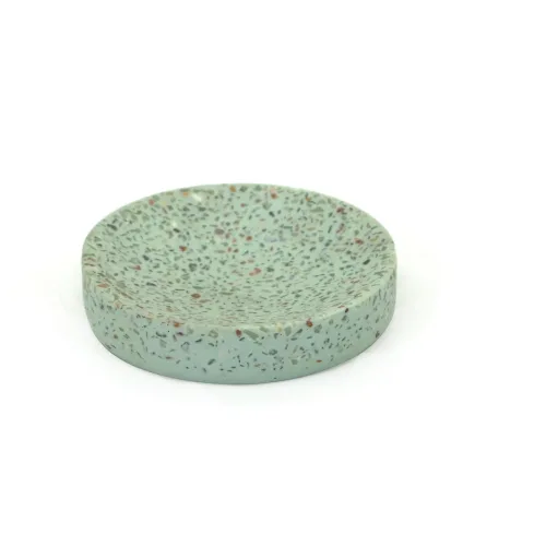 LIVIQUE, Seifenschale Evi Cyan Polyester 11 cm 11 cm - Farbe: Mint - Material: Polyresin - Seifenschale