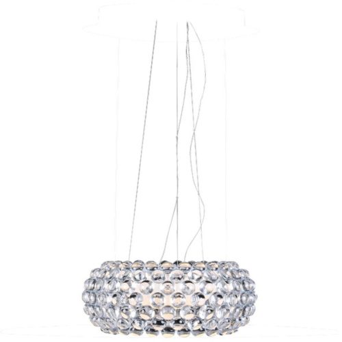 Foscarini Pendellampe Caboche Transparent Kunststoff 50 cm 20 cm - LED - Lichtfarbe: Extra warmweiss - Pendellampe- LED Energiesparlampe