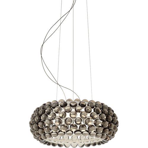 Foscarini Pendellampe Caboche Grau Kunststoff 50 cm 20 cm - LED - Lichtfarbe: Extra warmweiss - Pendellampe- LED Energiesparlampe