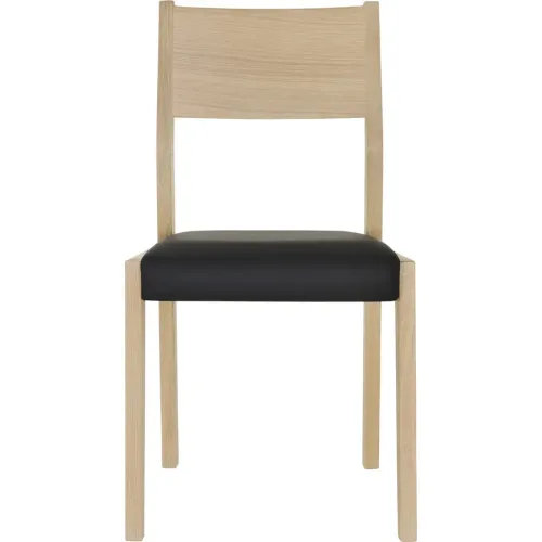 Stuhl Sapo Schwarz Holz 52.5 cm - Farbe: natur/schwarz - Material: Eiche - Stuhl