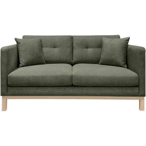 Sofa Woody Grün Stoff 155 cm 89 cm - Farbe: olive - Sofa