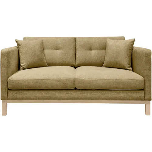 Sofa Woody Braun Stoff 155 cm 89 cm - Farbe: messing - Sofa