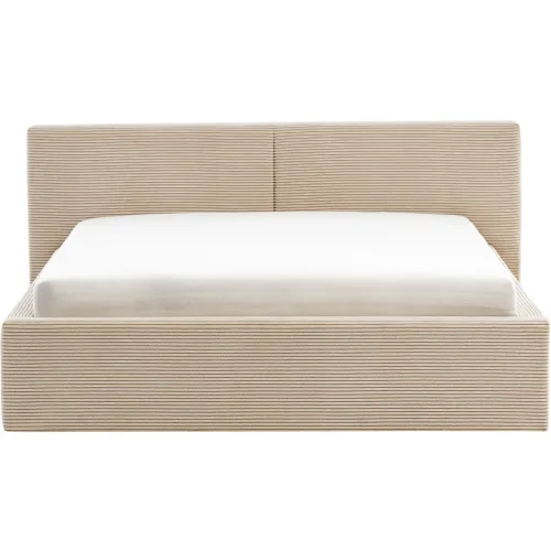 LIVIQUE, Bett Lois Beige Polyester 140 x 200 cm - Bett