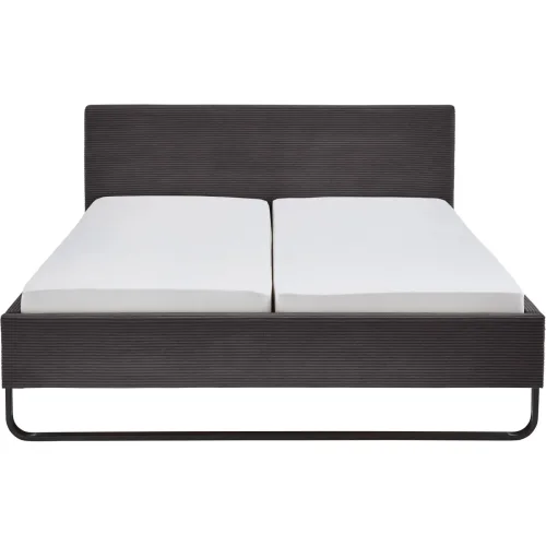 LIVIQUE, Bett Kassy Grau Polyester 180 x 200 cm - Bett