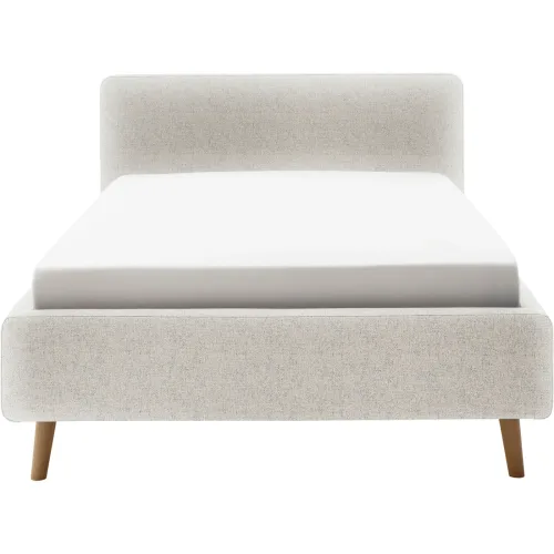 LIVIQUE, Bett Senja Beige Polyester 140 x 200 cm - Bett