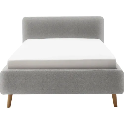 Bett Senja Grau Polyester 140 x 200 cm - Bett
