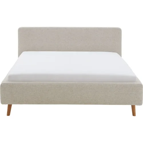 Bett Senja Beige Polyester 160 x 200 cm - Bett