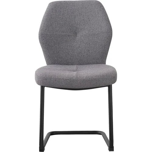LIVIQUE, Stuhl Oslos Grau Polyester 49 cm 88.5 cm - Stuhl
