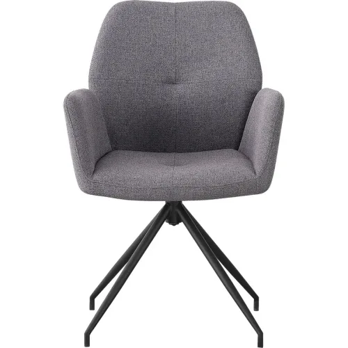 Stuhl Oslos Grau Polyester 59 cm Drehbar - Stuhl