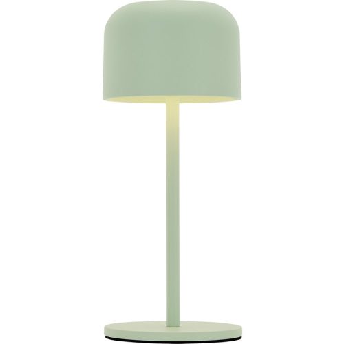 Tischlampe Lou Blau/Grün Aluminium/Metall 8.6 cm 21 cm - Farbe: türkis - LED - Lichtfarbe: Extra warmweiss - Material: Metall/Aluminium - Tischlampe-