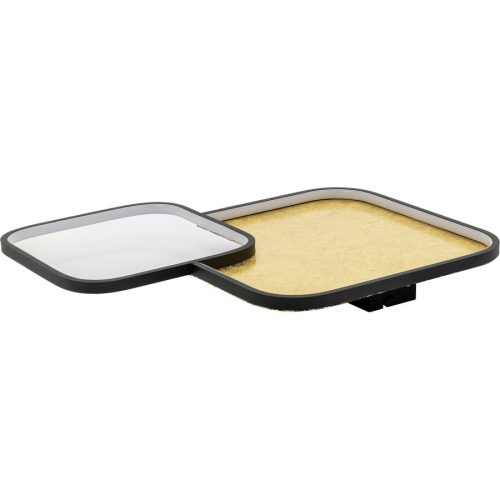 Wandlampe Dean Gold/Schwarz Kunststoff/Metall 38 cm 42 cm - Farbe: Schwarz/Gold - LED - Lichtfarbe: Extra warmweiss - Material: Metall/Kunststoff -