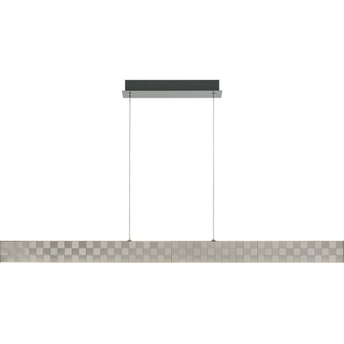 Pendellampe Elva Grau Metall 122 cm 120 cm - LED - Lichtfarbe: Warmweiss - Pendellampe- LED Energiesparlampe