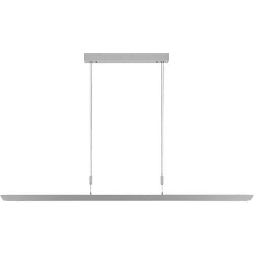 Pendellampe Milla Grau Aluminium/Eisen 152 cm 150 cm - LED - Lichtfarbe: Extra warmweiss - Pendellampe- LED Energiesparlampe