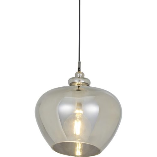 Pendellampe Bela Grau Glas/Metall 30 cm 129 cm - Material: Metall/Glas - Pendellampe