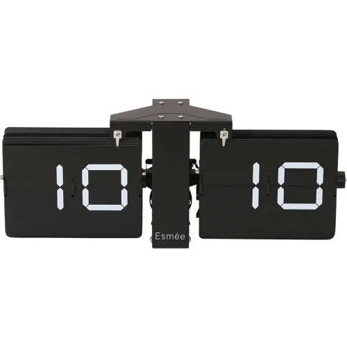 Esmee, ESMEE Wanduhr Flip Clock MES24000603 schwarz