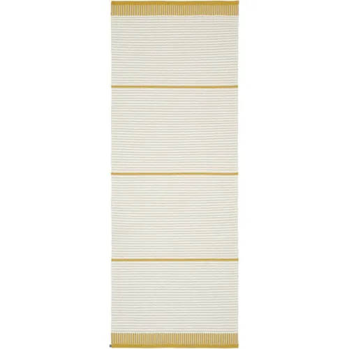 HORREDSMATTAN Teppich Solvik Gelb Polyester/Wolle 75 cm 300 cm - Farbe: senfgelb - Material: Wolle/Polyester - Teppich
