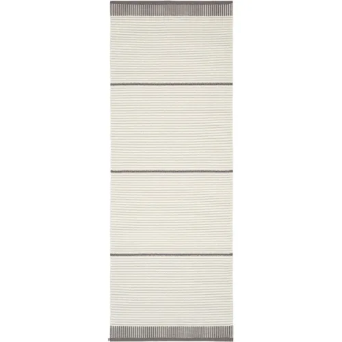 HORREDSMATTAN Teppich Solvik Grau Polyester/Wolle 75 cm 300 cm - Material: Wolle/Polyester - Teppich