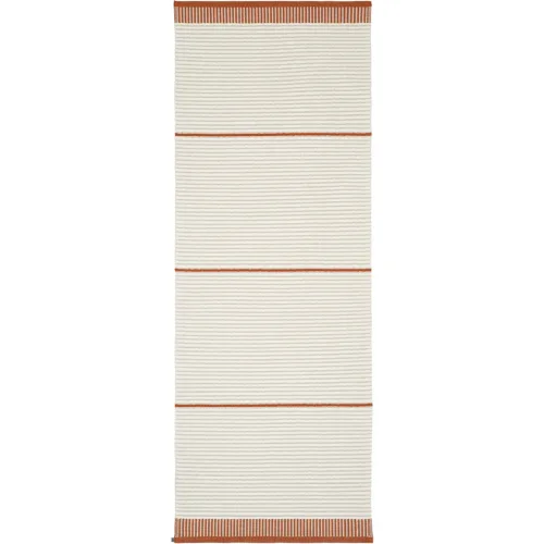 HORREDSMATTAN, HORREDSMATTAN Teppich Solvik Rot Polyester/Wolle 75 cm 300 cm - Farbe: Rust - Material: Wolle/Polyester - Teppich