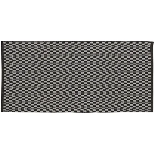 HORREDSMATTAN Teppich Tjörn Schwarz Polyester/Wolle 75 cm 350 cm - Material: Wolle/Polyester - Teppich
