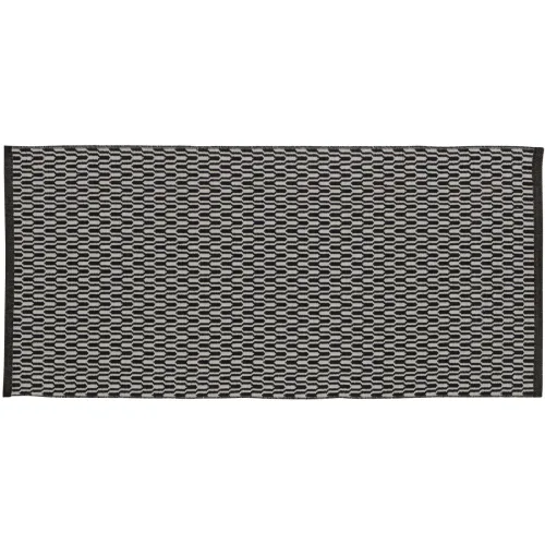 HORREDSMATTAN, HORREDSMATTAN Teppich Tjörn Schwarz Polyester/Wolle 75 cm 200 cm - Material: Wolle/Polyester - Teppich