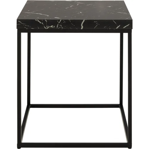 LIVIQUE, Beistelltisch Simpson Schwarz MDF 40 cm - Beistelltisch