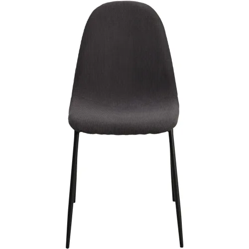 LIVIQUE, Stuhl Maris Grau Polyester/Metall 45 cm - Stuhl
