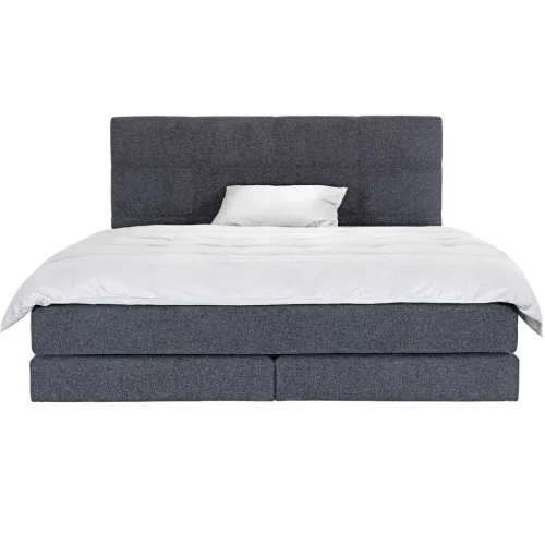 Boxspringbett Bela Grau Stoff 180 x 200 cm - Farbe: anthrazit - Boxspringbett