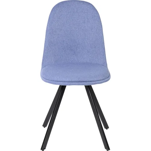 LIVIQUE, Stuhl Darina Blau Stoff 47 cm - Stuhl