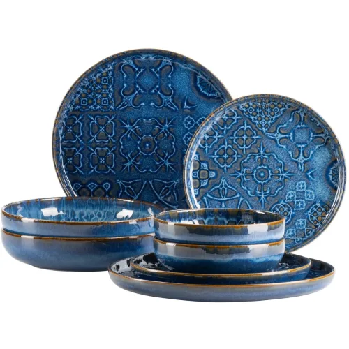 Mäser, Kombiservice Trad. Tiles Blau 