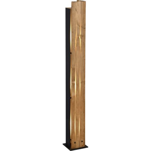 Stehlampe Linn Braun/Schwarz Metall/Holz 14.5 cm 121 cm - Farbe: natur/schwarz - Stehlampe