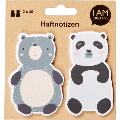 I am Creative, I AM CREATIVE Haftnotizen MAA4086.85 B&auml;ren 60 Blatt