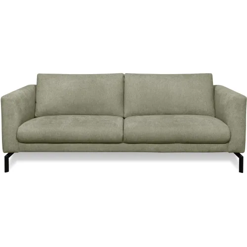 LIVIQUE, Sofa Gomero Grün Stoff 216 cm 93 cm - Farbe: blassgrün - Sofa