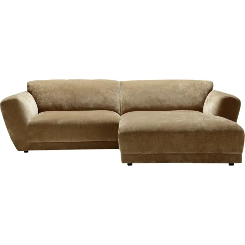 LIVIQUE, Ecksofa Miracolo Braun Stoff 268 cm 180 cm - Ecksofa