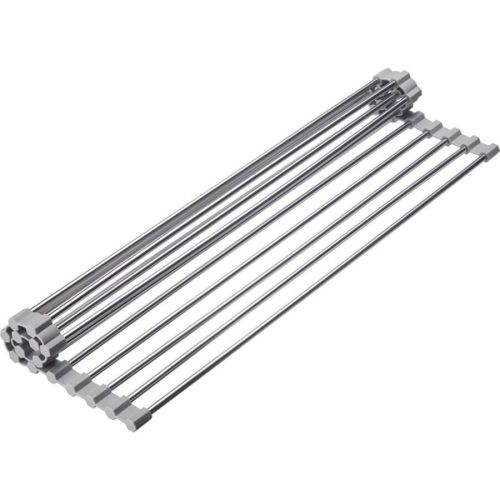 Abtropfmatte Westmark Silber Metall 28.5 cm 47 cm - Material: Edelstahl/Silikon - Abtropfmatte