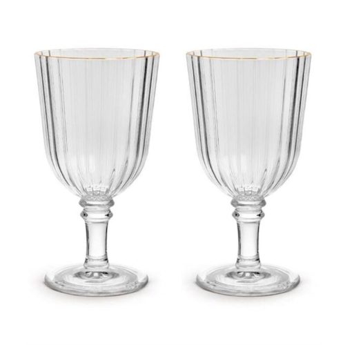Weingläser-Set Easy Life Gold Kunststoff 0 cm - Material: Acryl - Weingläser-Set